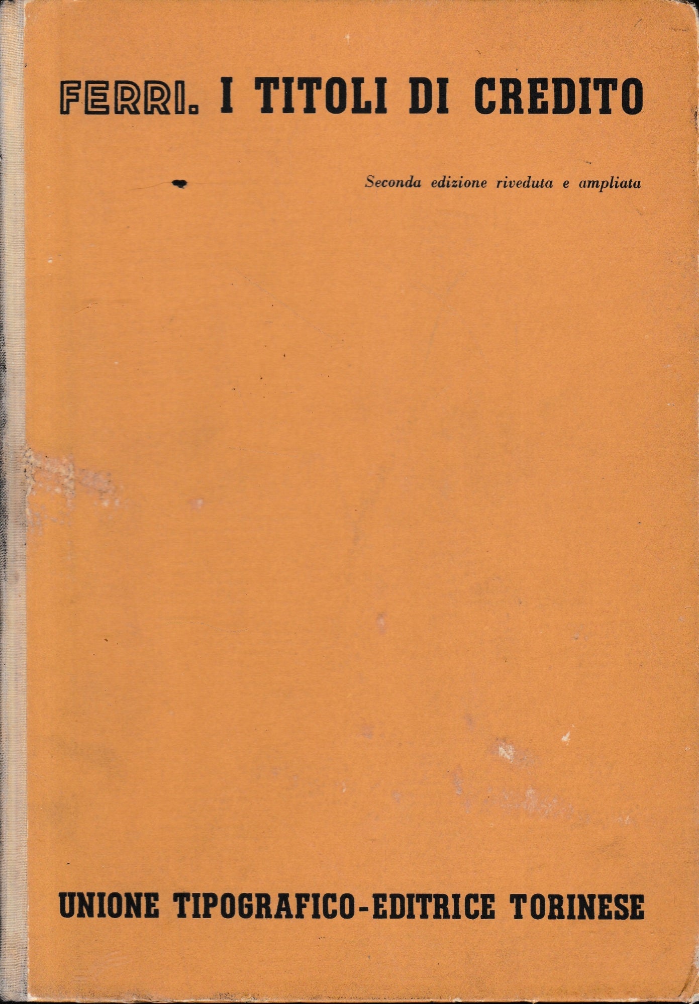 Titoli di credito, vol. 6°, tomo III° - copertina