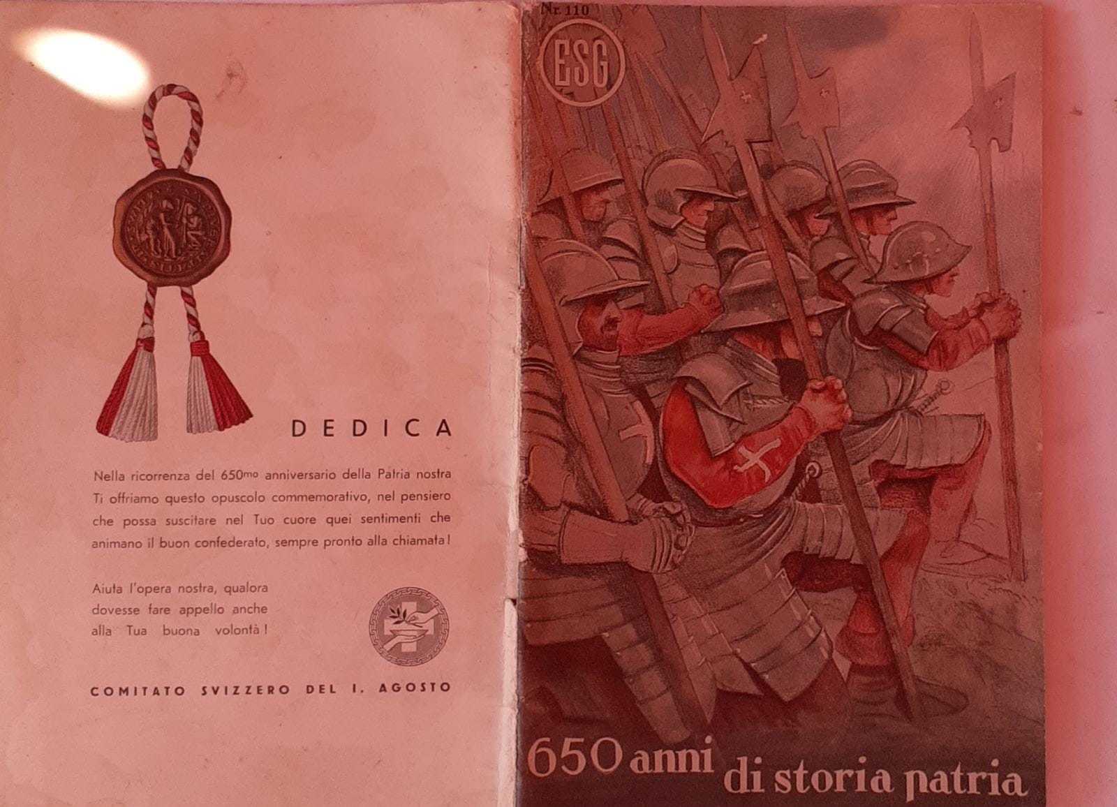 650 anni di storia patria. In tempi difficili, questo ricordo e' offerto alla gioventu' ticinese - copertina