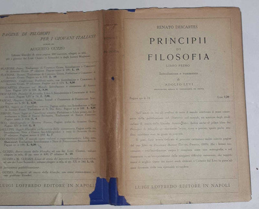 Principii di filosofia. Libro primo - copertina