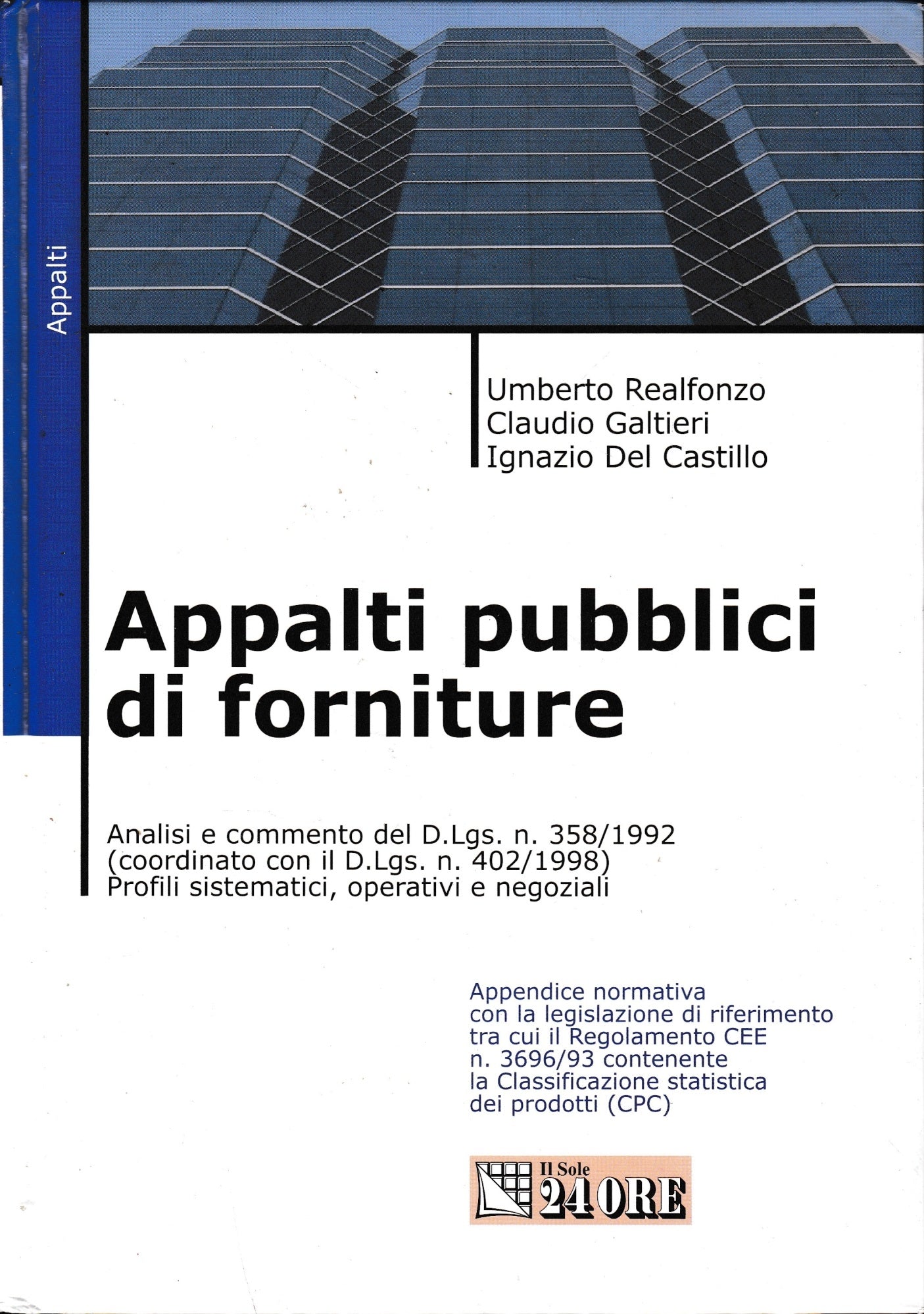 Appalti pubblici di forniture - copertina