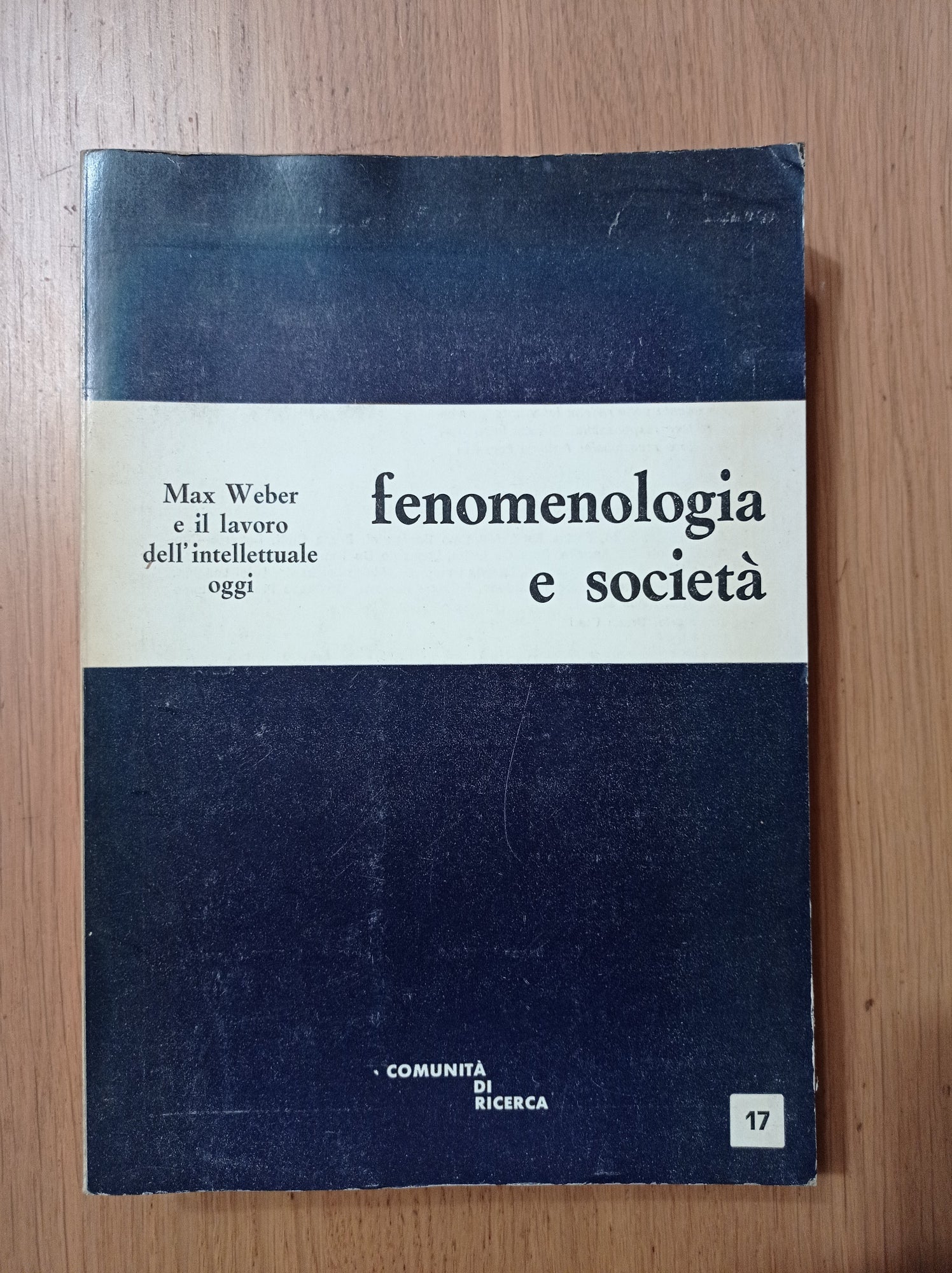 Fenomenologia e società - copertina