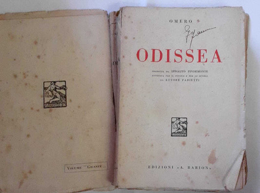Odissea. Tradotta da Ippolito Pindemonte - copertina
