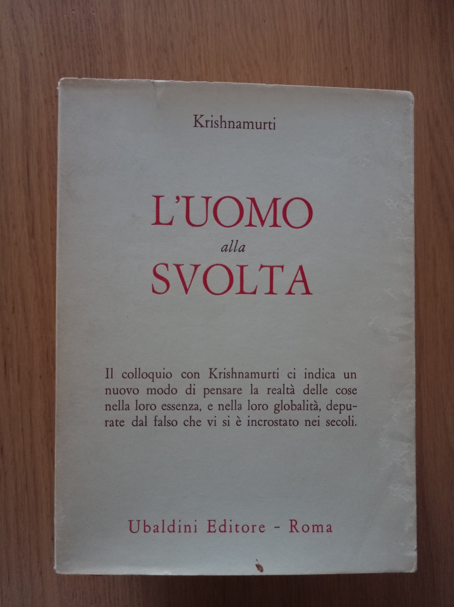 L'uomo alla svolta - copertina
