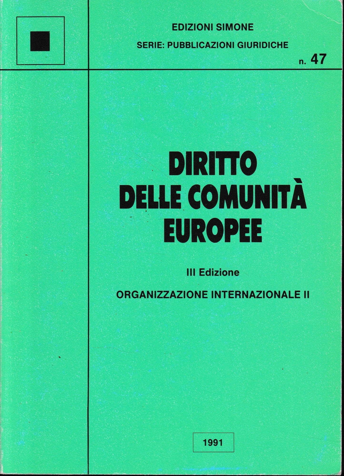 Diritto delle Comunità Europee - copertina