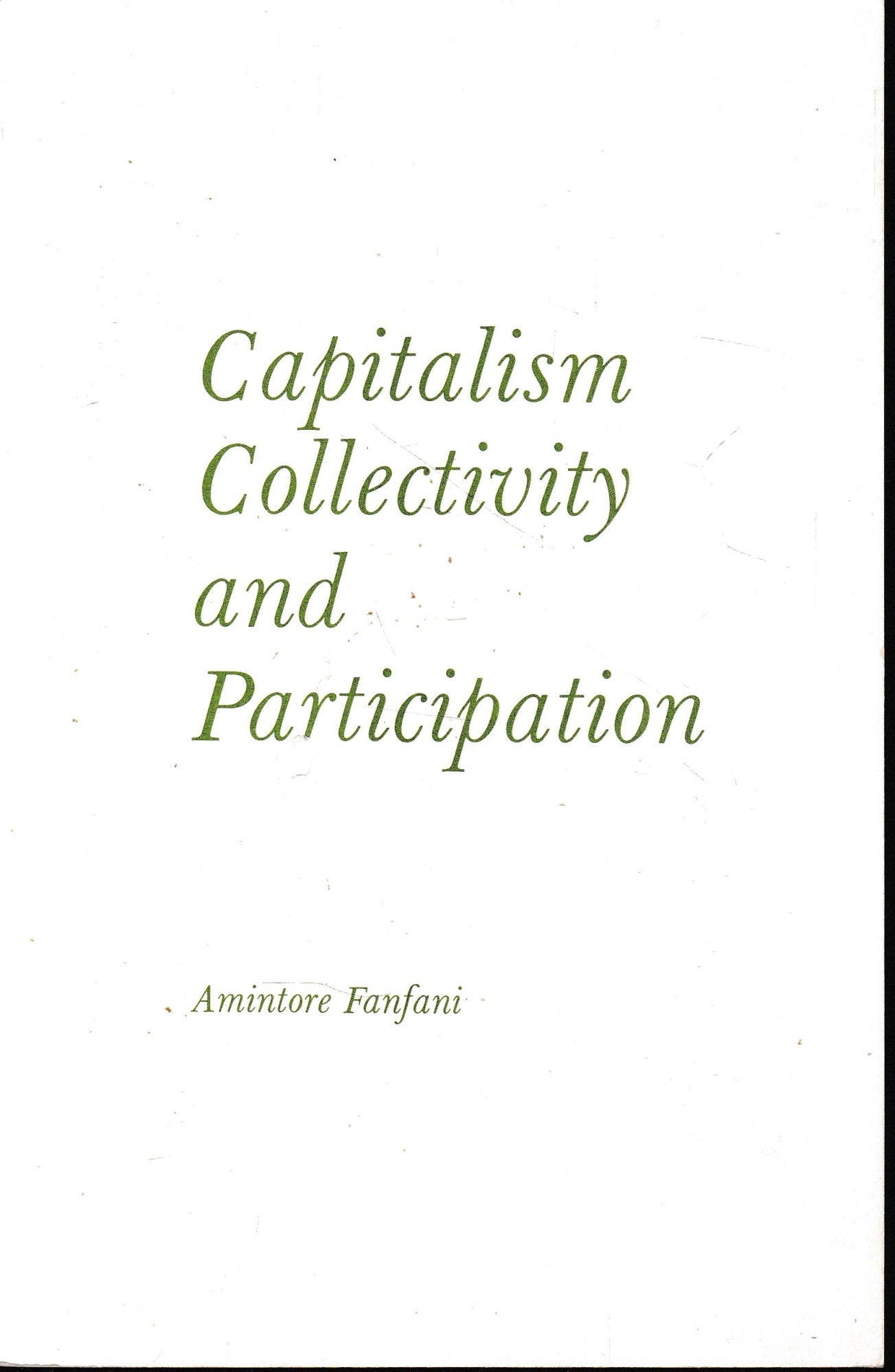 Capitalism, Collectivity, and Participation - copertina