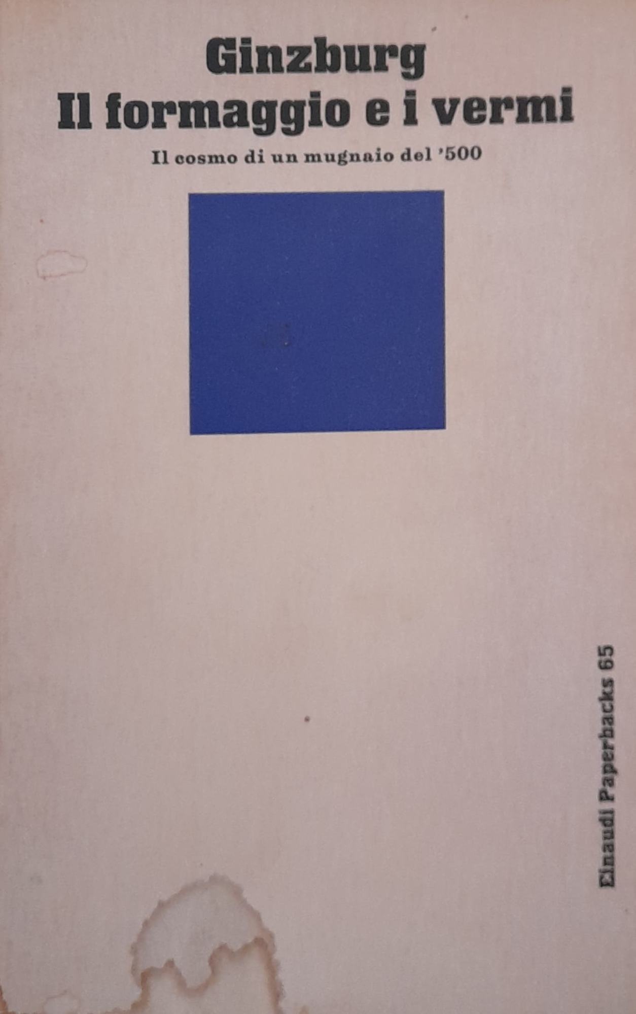 Il formaggio e i vermi - copertina