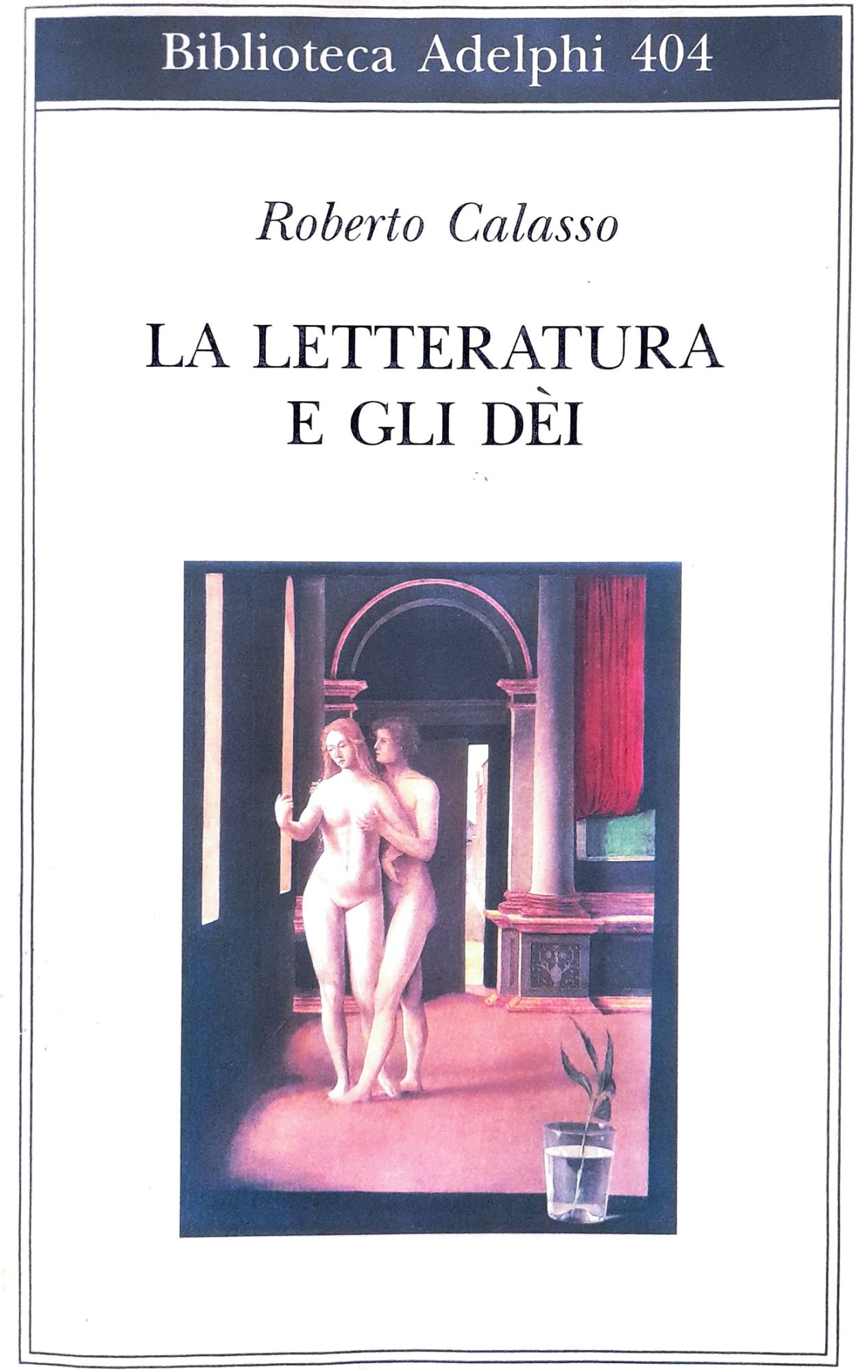 La letteratura e gli dei - copertina