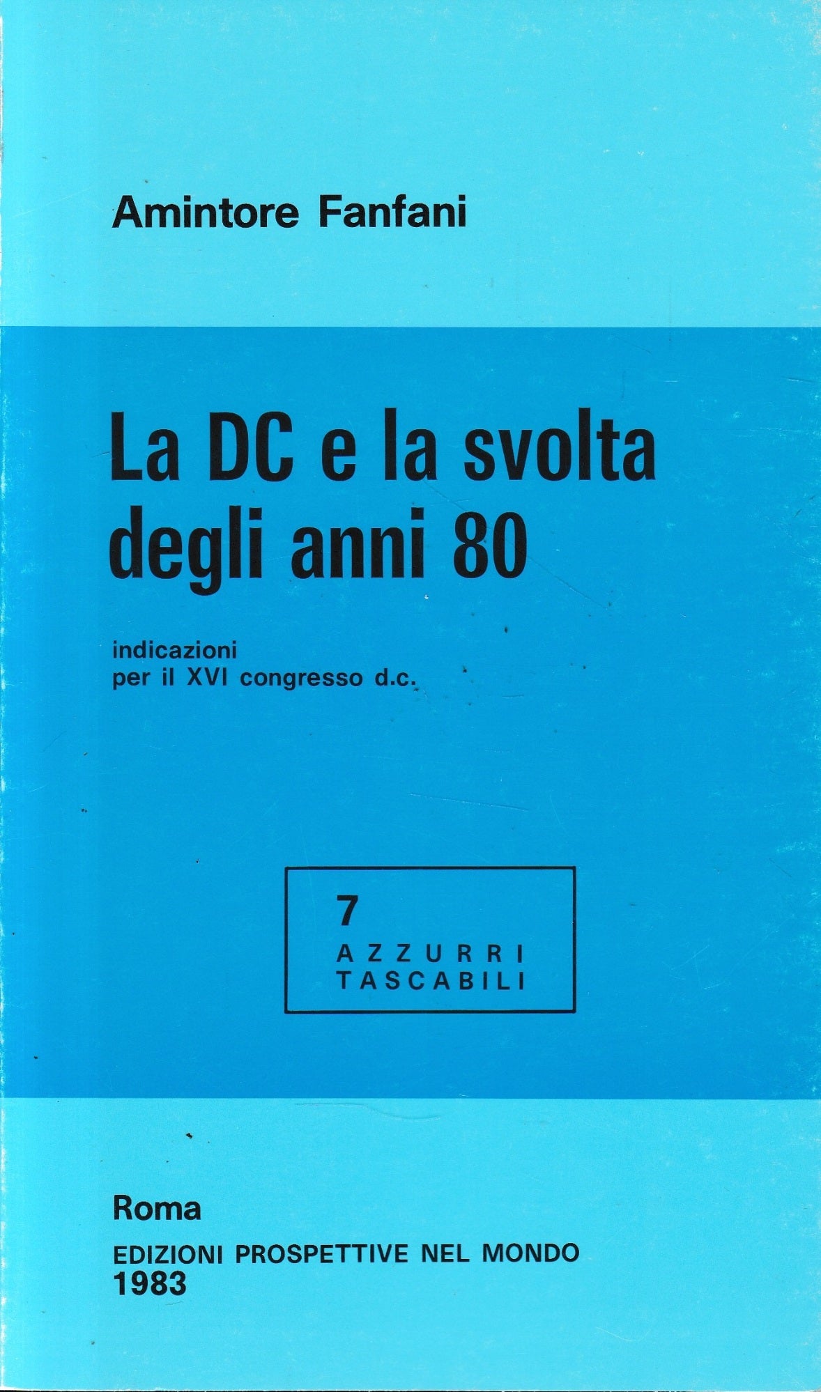 La DC e la svolta degli anni 80 - copertina