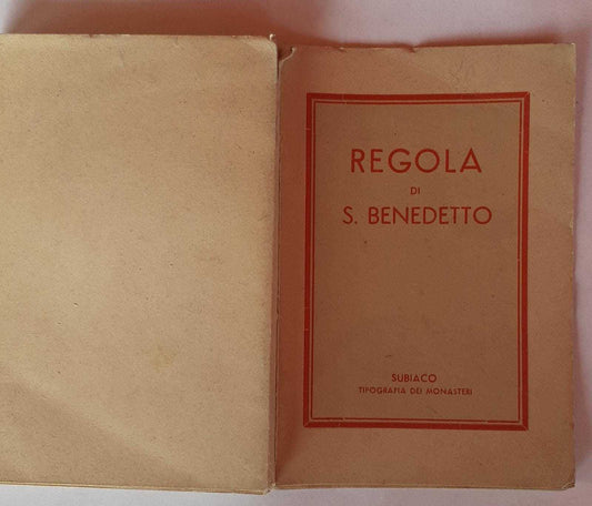 Regola di S. Benedetto Abate patriarca dei monaci - copertina