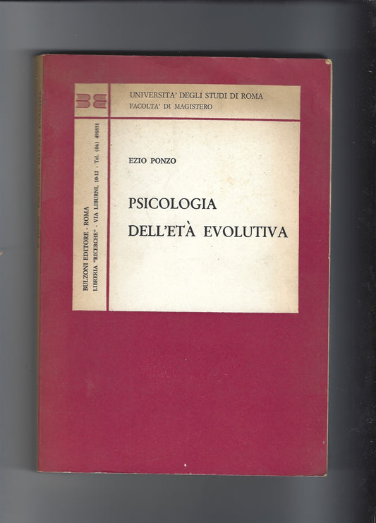 Psicologia dell'età evolutiva - copertina