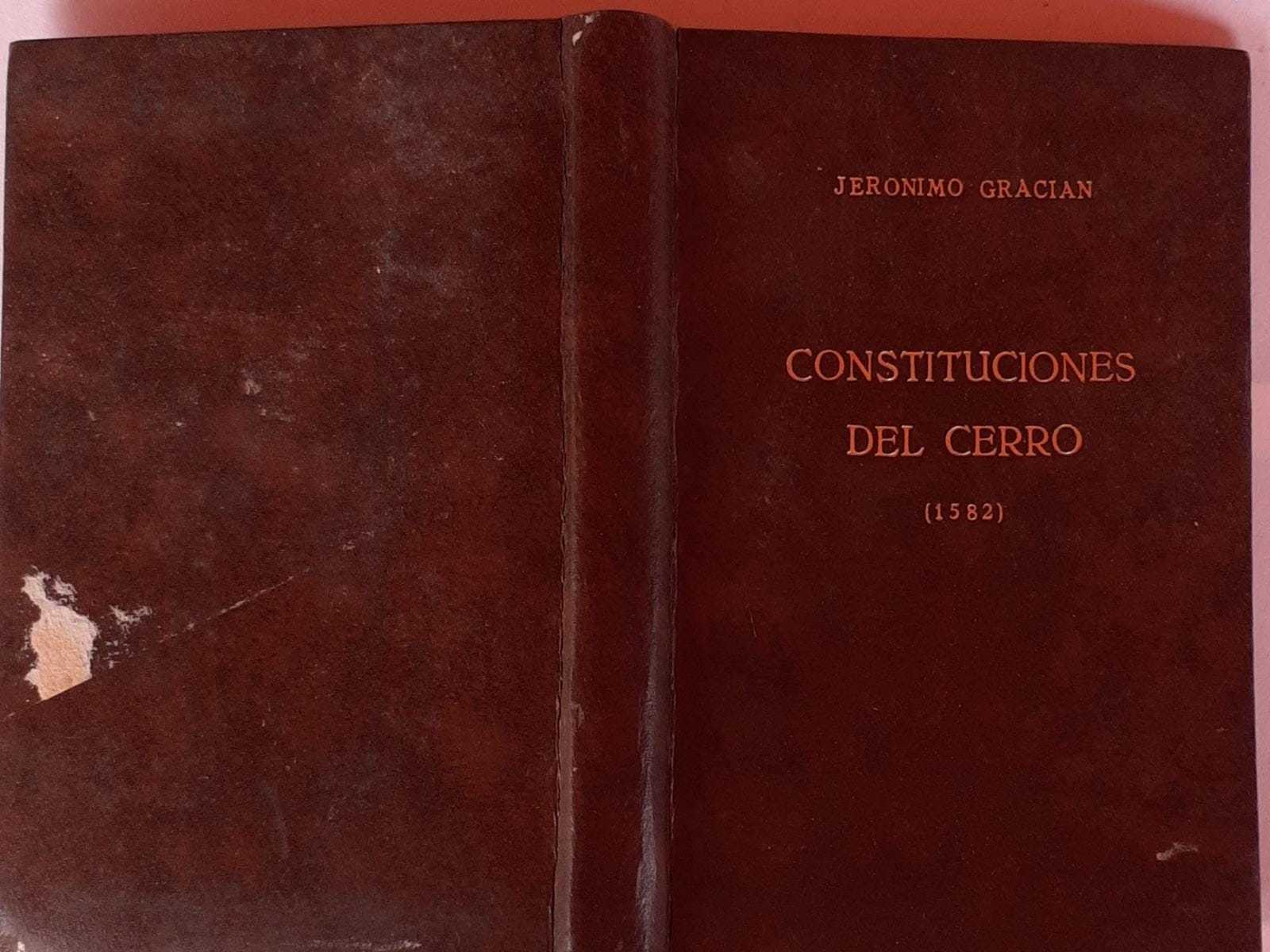 Constituciones del cerro (1582) - copertina