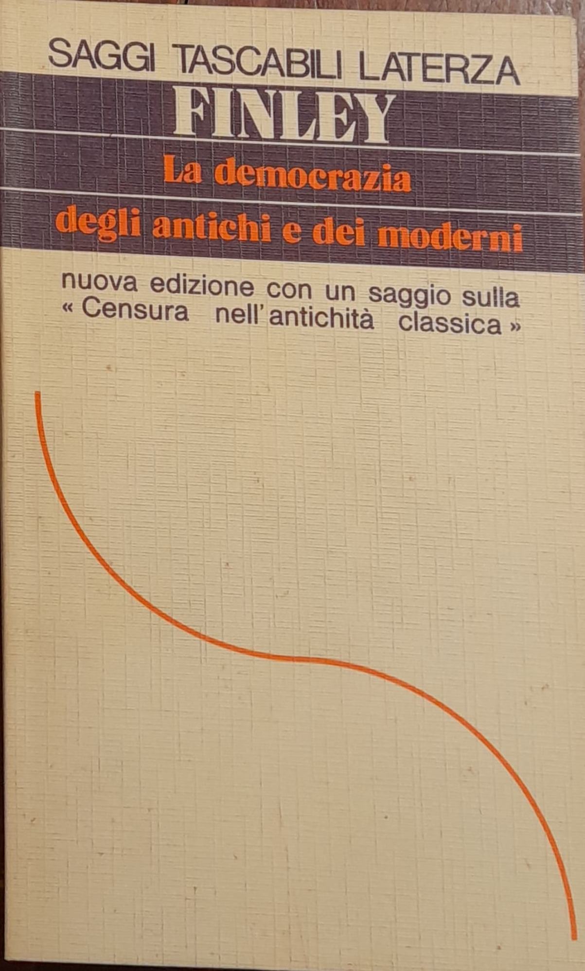 La democrazia degli antichi e dei moderni - copertina