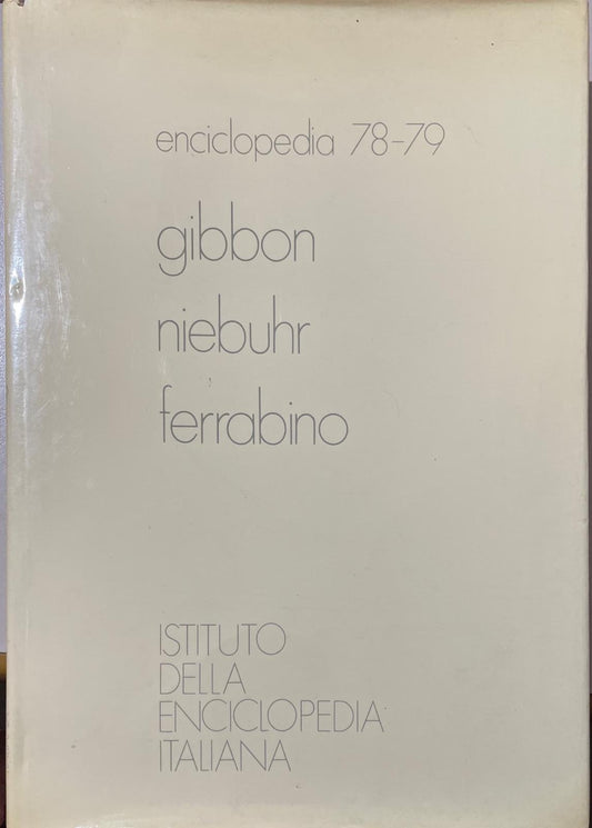 Enciclopedia 78-79 Gibbon Niebuhr Ferrabino - copertina