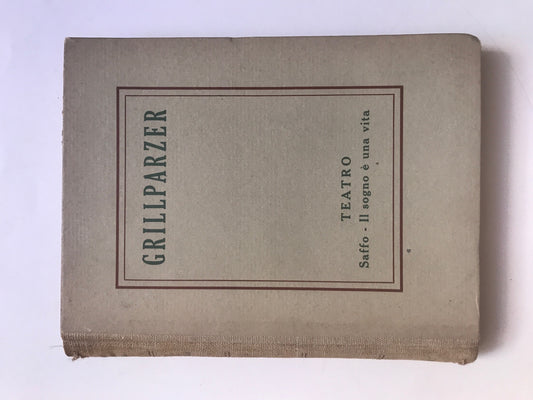 Saffo - Il sogno è una vita - copertina