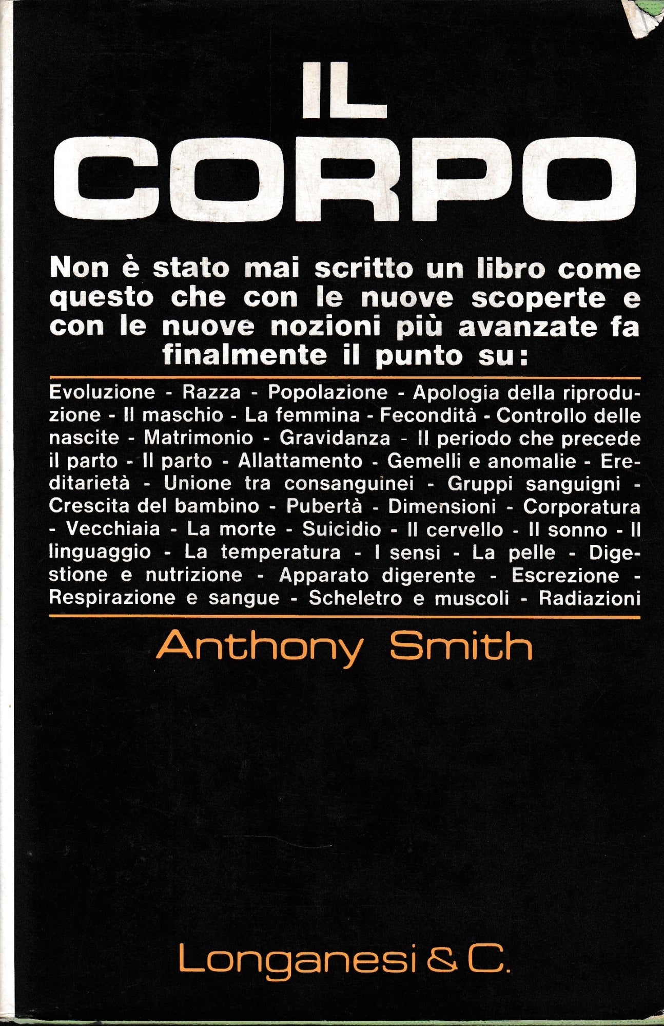 Il Corpo - copertina