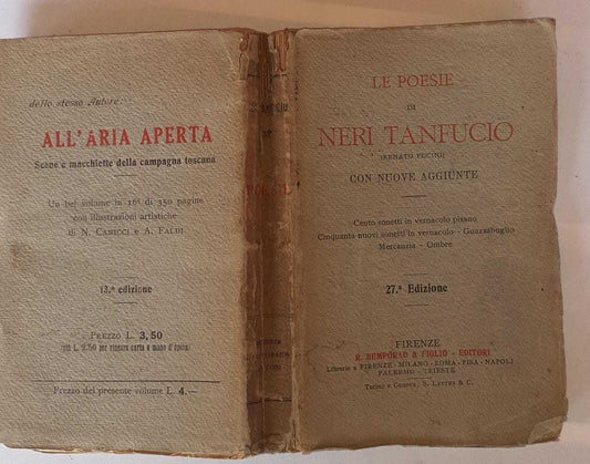 Le poesie di Neri Tanfucio con nuove aggiunte - copertina