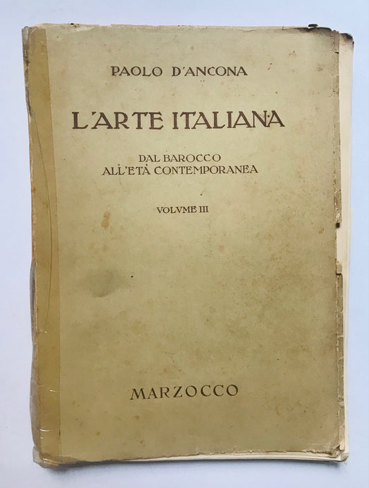 L'arte italiana - Volume III - Dal Barocco all'età contemporanea - copertina