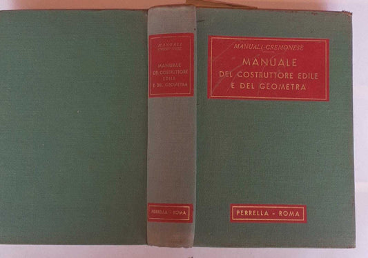 Manuale del costruttore edile e del geometra - copertina