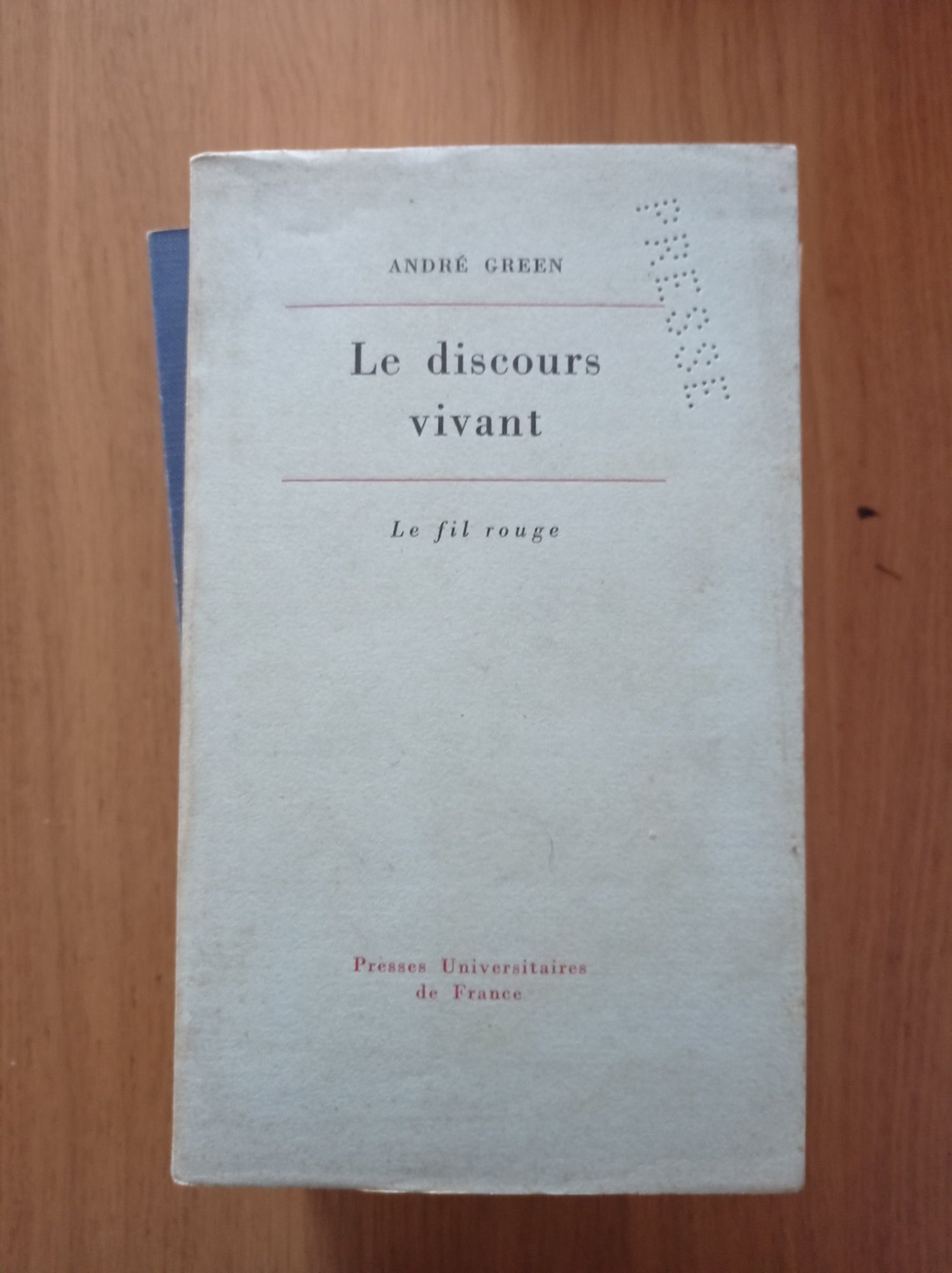 Le discours vivant - copertina