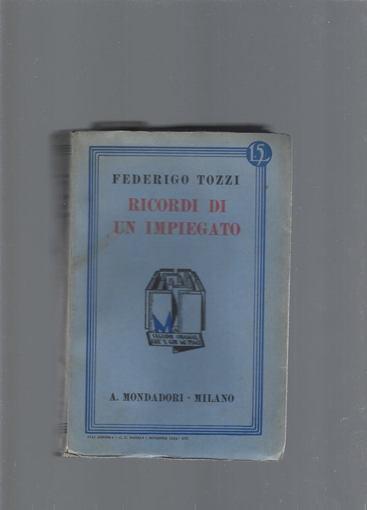 Ricordi di un impiegato - copertina