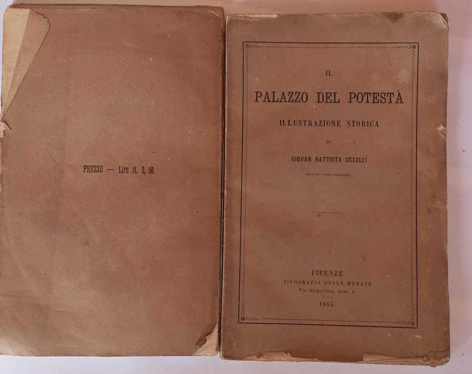 Il palazzo del potesta' illustrazione storica - copertina