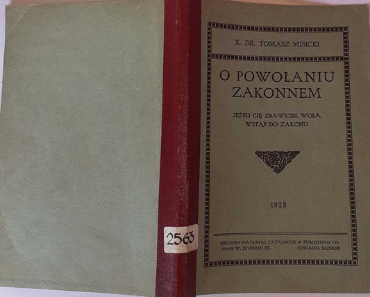 O powolaniu zakonnem. Jezeli cie Zbawiciel wola, wstap do zakonu - copertina