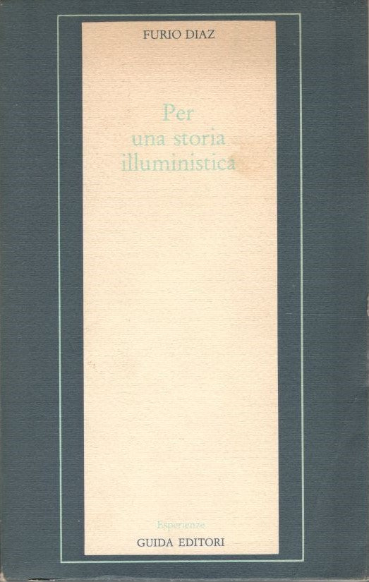 Per una storia illuministica - copertina