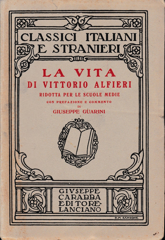 La vita di Vittorio Alfieri - copertina