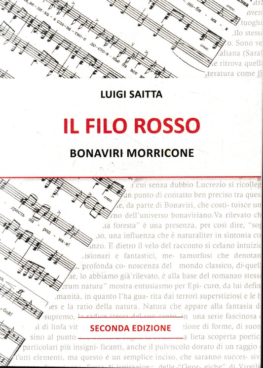 Il filo rosso : Bonaviri Morricone - copertina