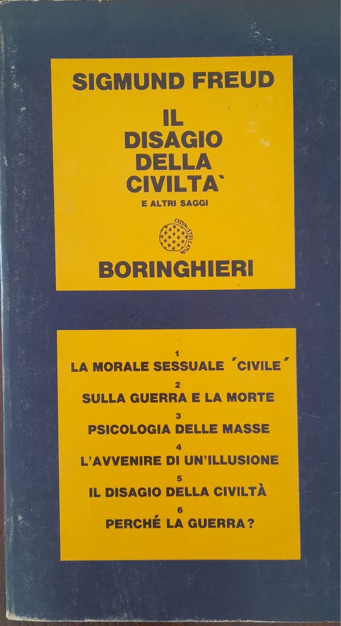 Il disagio della civiltà e altri saggi - copertina