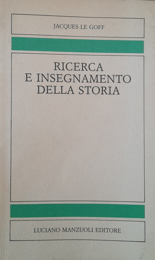 Ricerca e insegnamento della storia - copertina