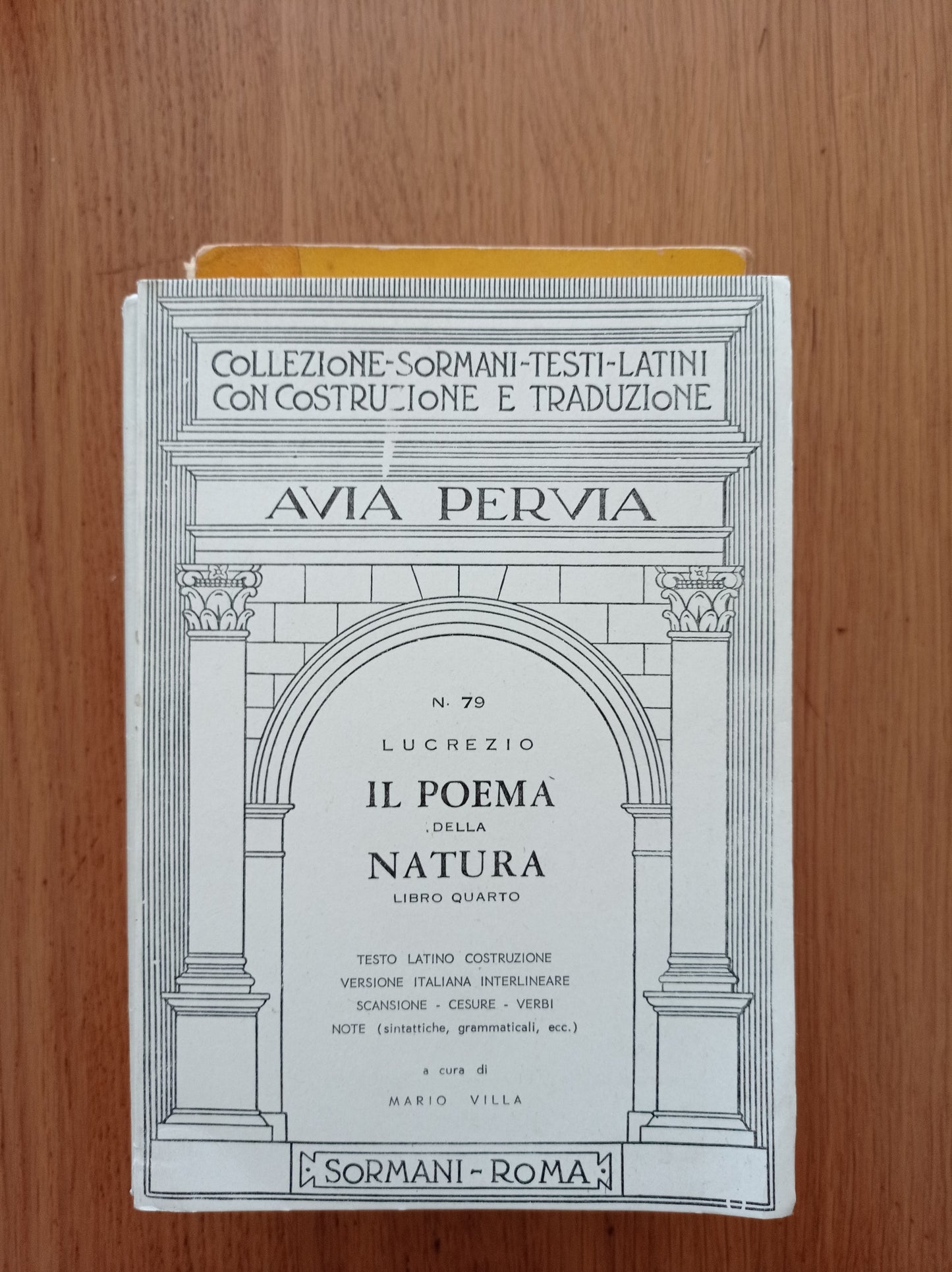 Il poema della natura libro IV - copertina