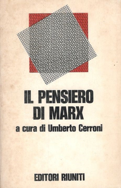 Il pensiero di Marx - copertina