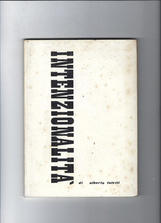 Intenzionalità - copertina