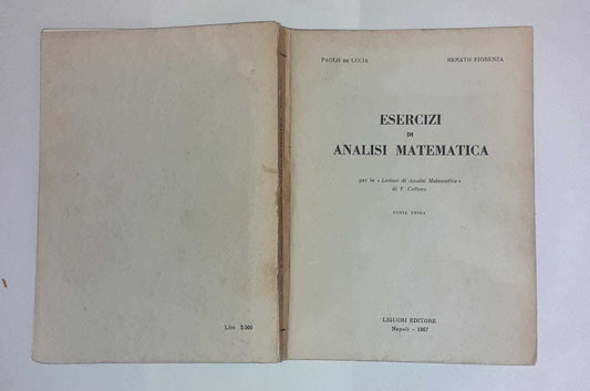 Esercizi di analisi matematica. Parte prima - copertina
