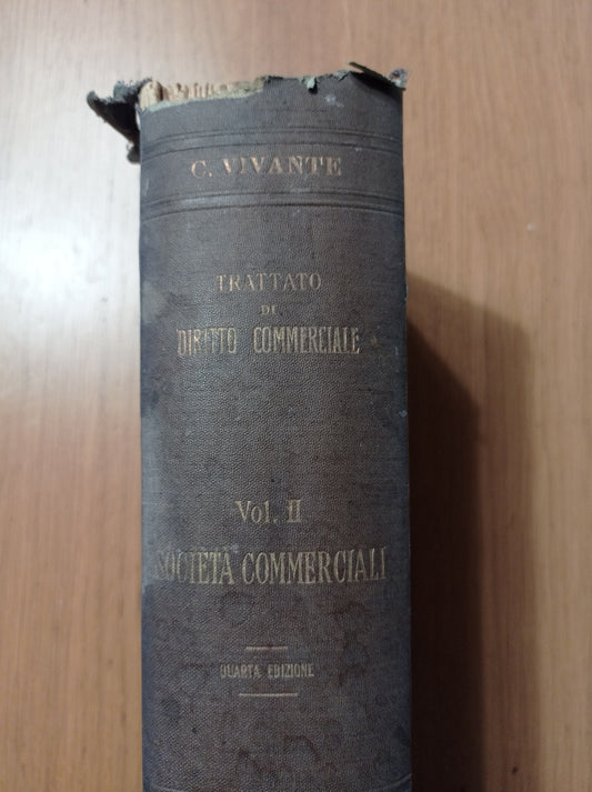Trattato di diritto commerciale Vol. II - copertina