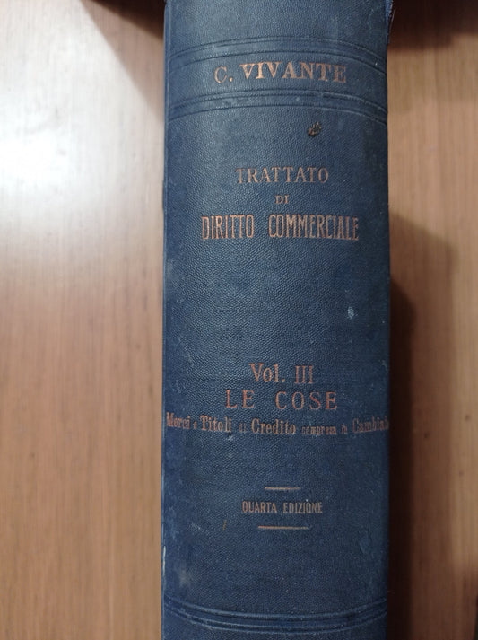 Trattato di diritto commerciale vol. III - copertina