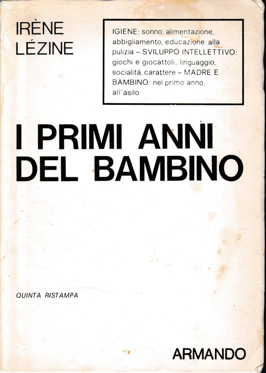 I primi anni del bambino - copertina
