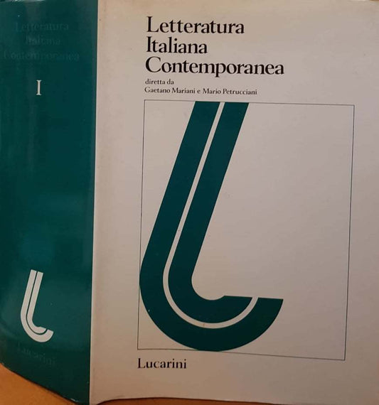 Letteratura Italiana contemporanea (volume 1) - copertina