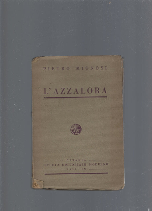 L' Azzalora - copertina