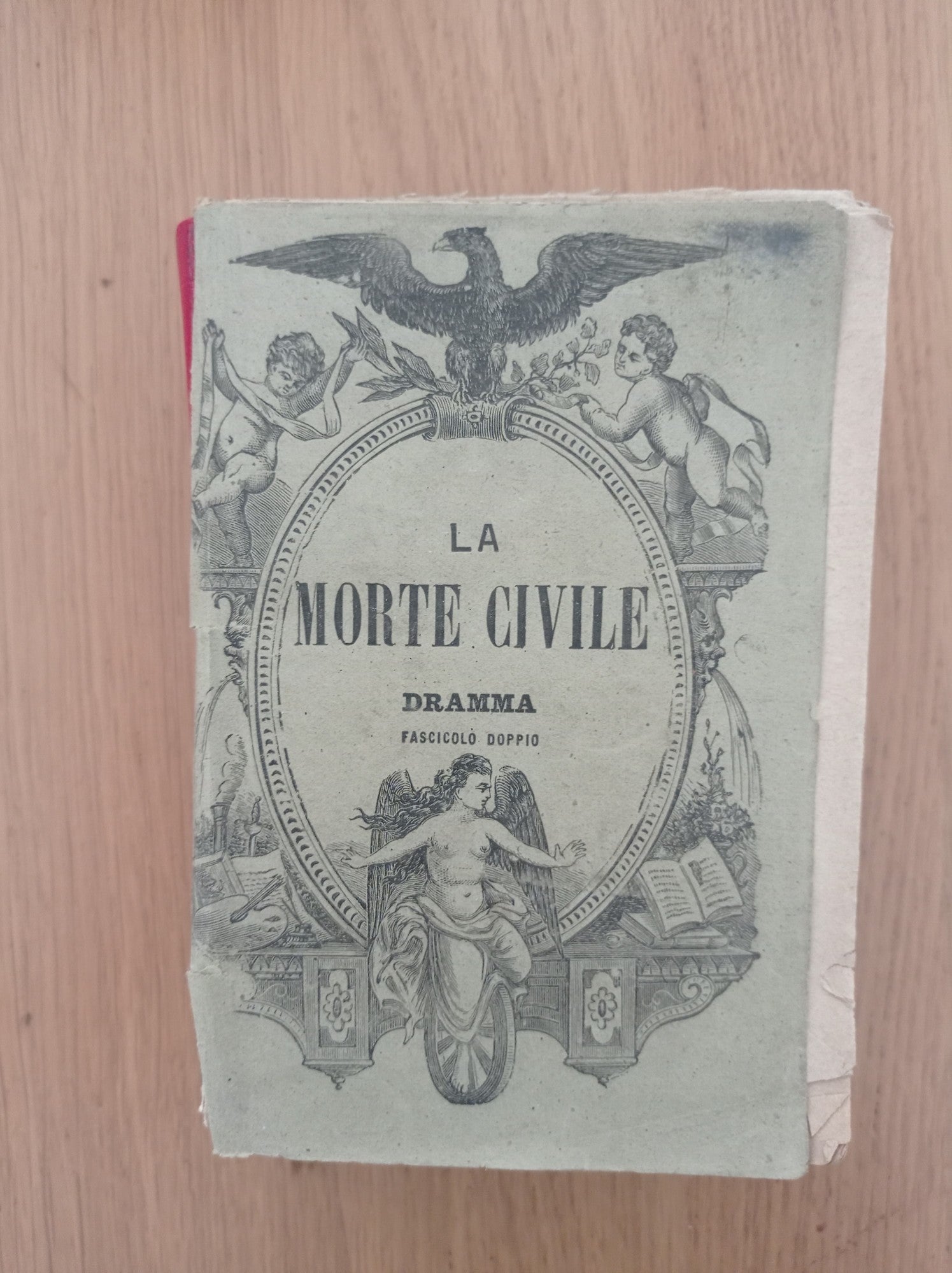 La morte civile dramma in cinque atti - copertina