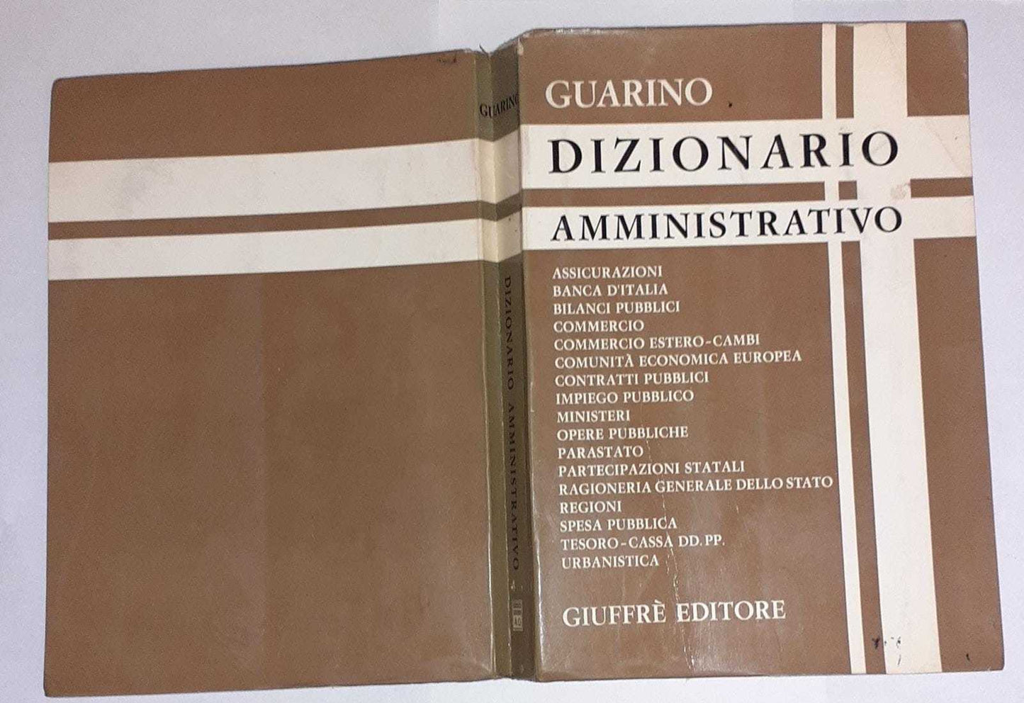 Dizionario amministrativo - copertina