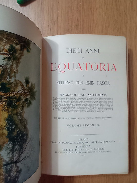 Dieci anni in Equatoria e ritorno con Emin Pascia - copertina