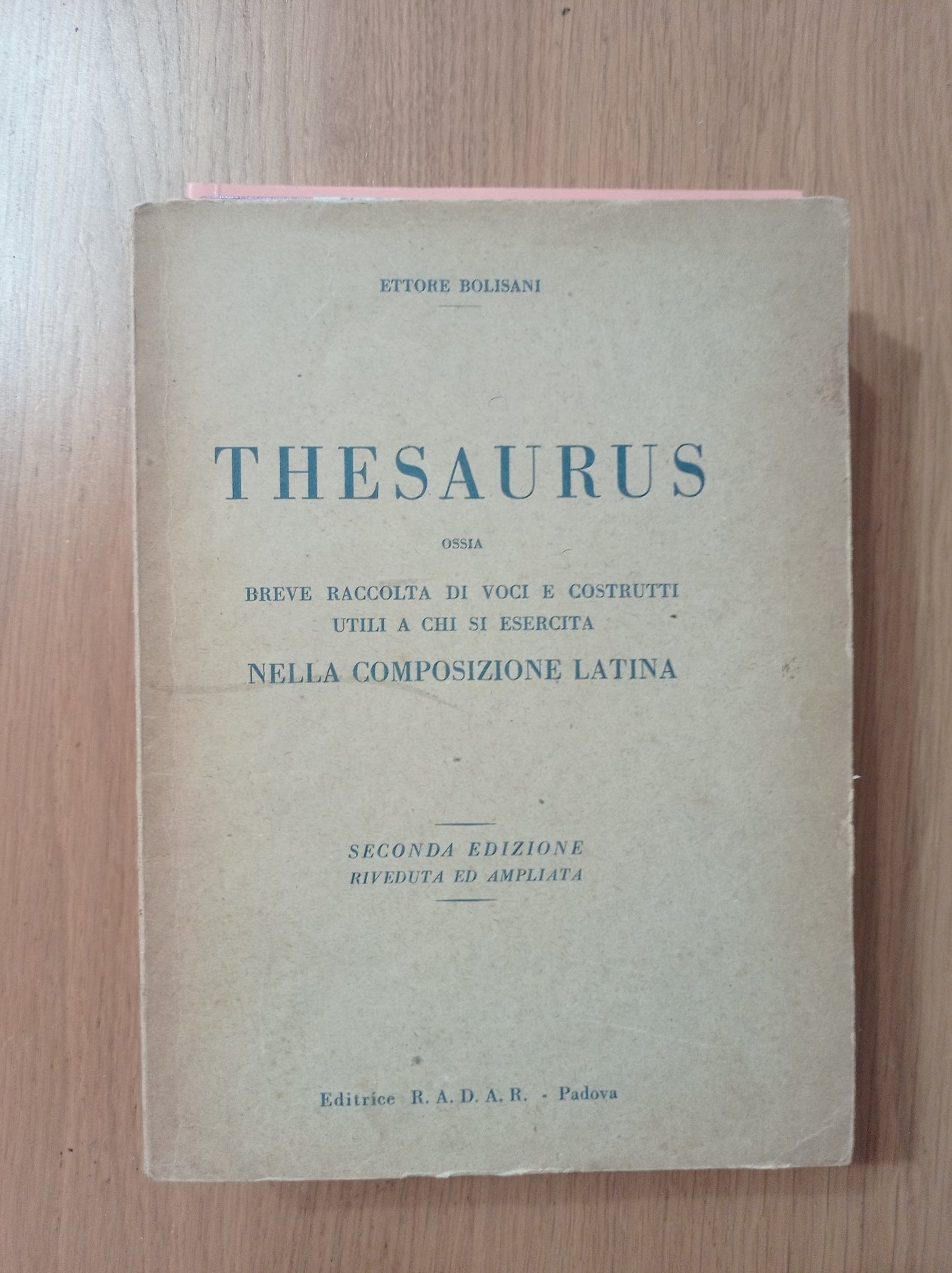 Thesaurus - copertina
