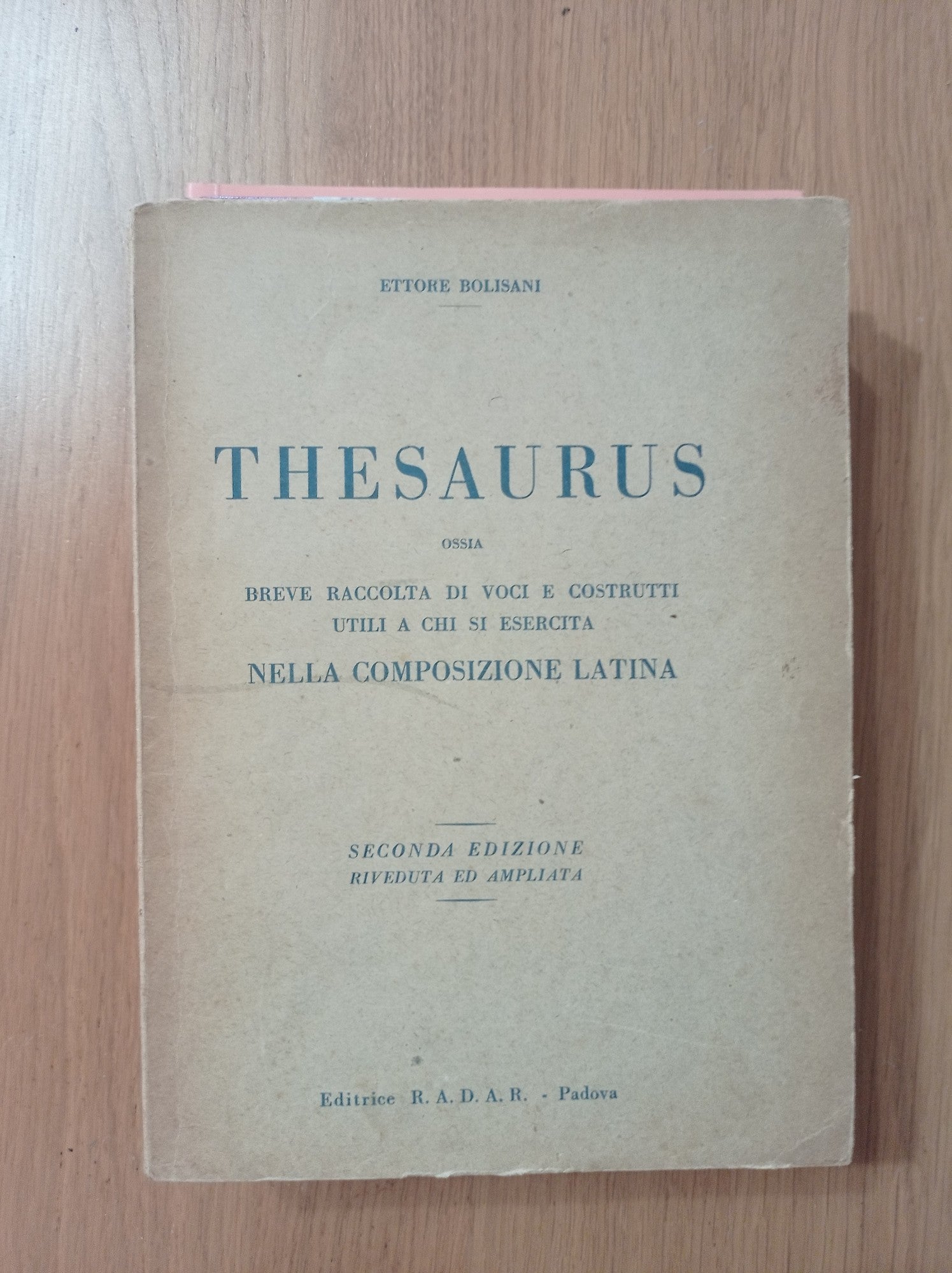 Thesaurus - copertina