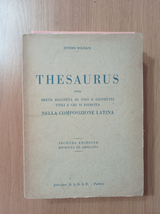 Thesaurus - copertina