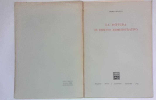 La diffida in diritto amministrativo - copertina
