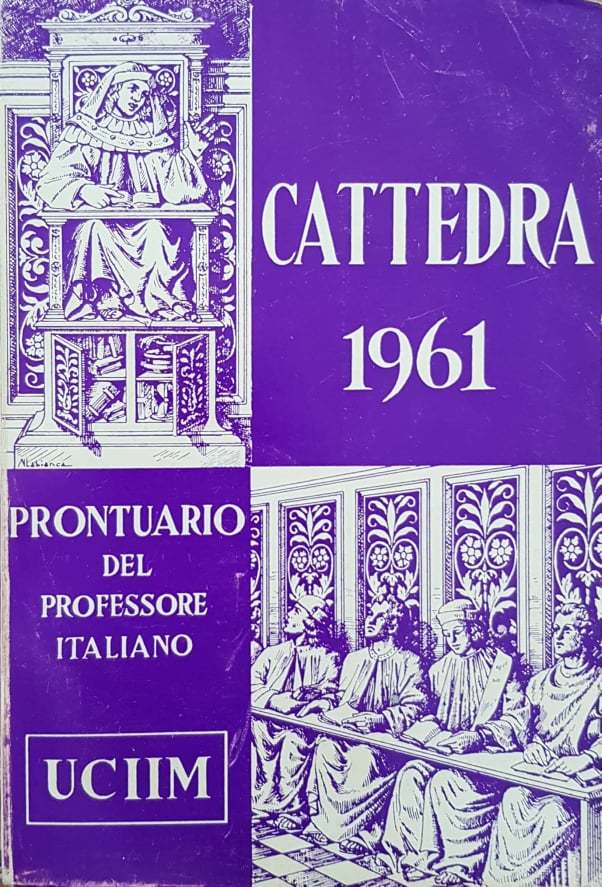 Cattedra, prontuario del professore italiano 1961 - copertina