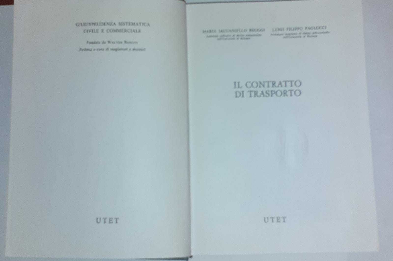 Il contratto di trasporto - copertina
