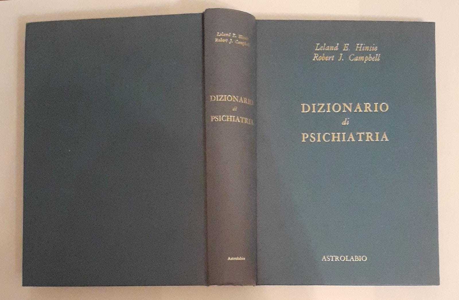 Dizionario di psichiatria - copertina